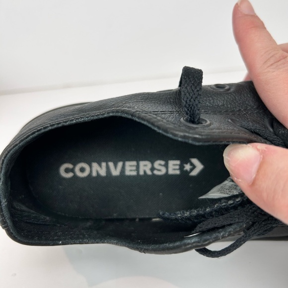 Converse Chuck Taylor All Star Leather Low Top Sneaker, 6, Classic Shoe - Picture 9 of 10